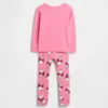 Bebek & Yürümeye Başlayan Çocuklar İçin Snoopy Organik Fırçalanmış Pamuklu Pijama Seti
