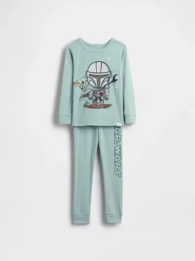 Bebek & Yürümeye Başlayan Çocuklar İçin Star Wars Organik Fırçalanmış Pamuklu Pijama Seti