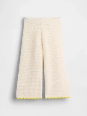 Bebek & Yürümeye Başlayan Çocuklar İçin Tığ İşi Geniş Paça Pantolon