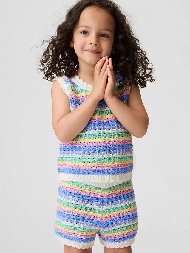 Bebek & Yürümeye Başlayan Çocuklar İçin Tığ İşi Tank Top