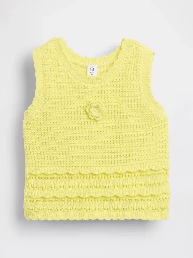 Bebek & Yürümeye Başlayan Çocuklar İçin Tığ İşi Tank Top
