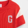 Bebek & Yürümeye Başlayan Çocuklar İçin Varsity Logolu Kazak Gömlek