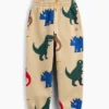 Bebek & Yürümeye Başlayan Çocuklar İçin Vintagesoft Desenli Çekip Giyilen Jogger Pantolon