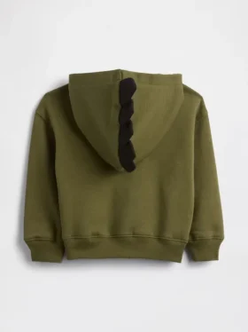 Bebek & Yürümeye Başlayan Çocuklar İçin Vintagesoft Dino Fermuarlı Kapüşonlu Sweatshirt