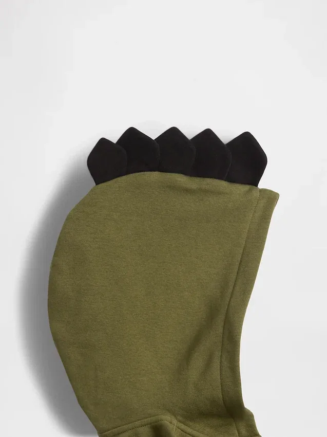 Bebek & Yürümeye Başlayan Çocuklar İçin Vintagesoft Dino Fermuarlı Kapüşonlu Sweatshirt