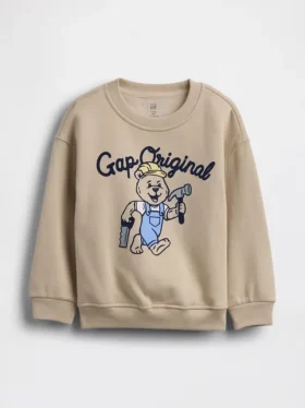 Bebek & Yürümeye Başlayan Çocuklar İçin Vintagesoft Grafikli Sweatshirt