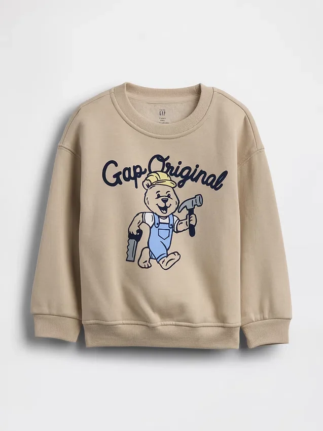 Bebek & Yürümeye Başlayan Çocuklar İçin Vintagesoft Grafikli Sweatshirt