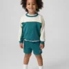 Bebek & Yürümeye Başlayan Çocuklar İçin Vintagesoft Havlu Kumaşlı Varsity Sweatshirt