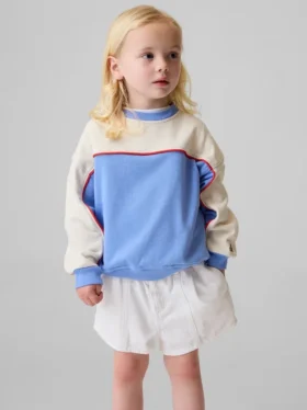 Bebek & Yürümeye Başlayan Çocuklar İçin Vintagesoft Havlu Kumaşlı Varsity Sweatshirt