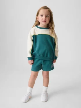 Bebek & Yürümeye Başlayan Çocuklar İçin Vintagesoft Havlu Kumaşlı Varsity Sweatshirt
