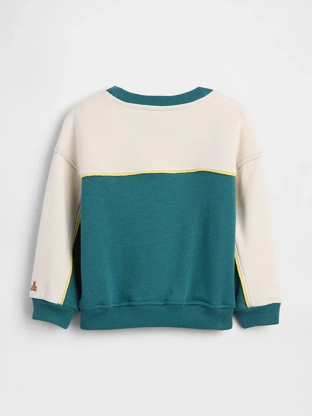 Bebek & Yürümeye Başlayan Çocuklar İçin Vintagesoft Havlu Kumaşlı Varsity Sweatshirt
