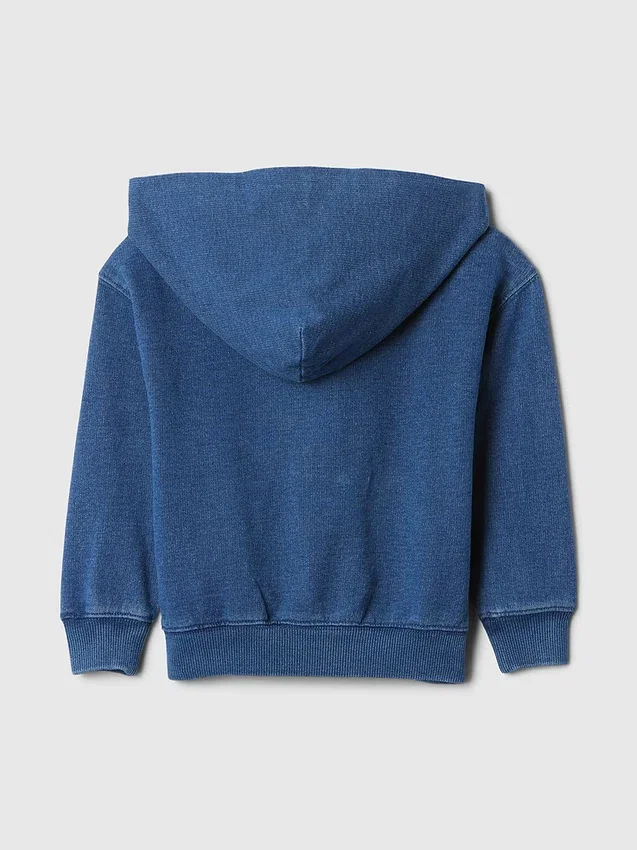 Bebek & Yürümeye Başlayan Çocuklar İçin Vintagesoft Rahat Fermuarlı Kapüşonlu Sweatshirt