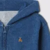 Bebek & Yürümeye Başlayan Çocuklar İçin Vintagesoft Rahat Fermuarlı Kapüşonlu Sweatshirt