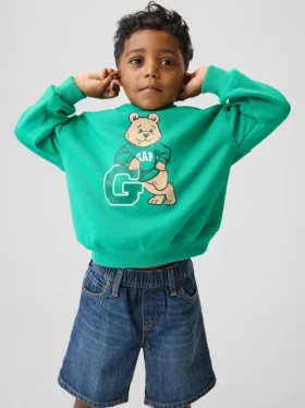 Bebek & Yürümeye Başlayan Çocuklar İçin Vintagesoft Rahat Kapüşonlu Sweatshirt