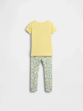 Bebek & Yürümeye Başlayan Çocuklar İçin Winnie the Pooh Organik Fırçalanmış Pamuklu Pijama Seti