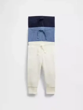Bebeklerin İlk Favorileri İnce Nervürlü Pantolonlar (3'lü Paket)