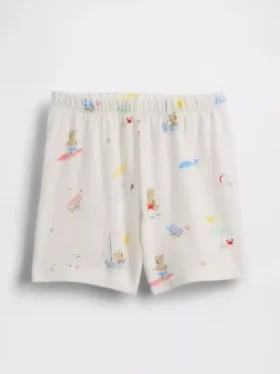 Bebeklerin İlk Favorileri Organik Pamuklu Beach Bear Şortlar