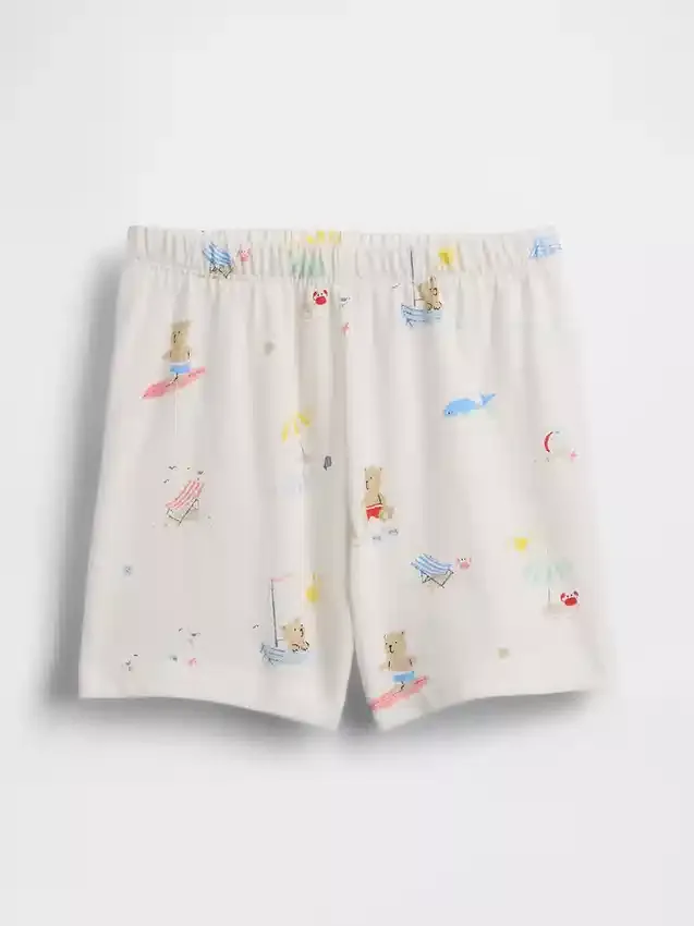 Bebeklerin İlk Favorileri Organik Pamuklu Beach Bear Şortlar