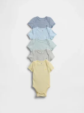 Bebeklerin İlk Favorileri Tinyrib Çıtçıtlı Body (5'li Paket)