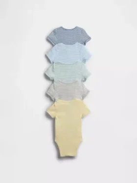 Bebeklerin İlk Favorileri Tinyrib Çıtçıtlı Body (5’li Paket)