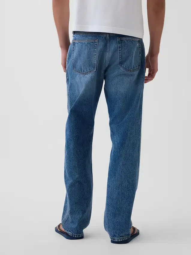 Blue Relaxed Straight Jean'ler'i Alın