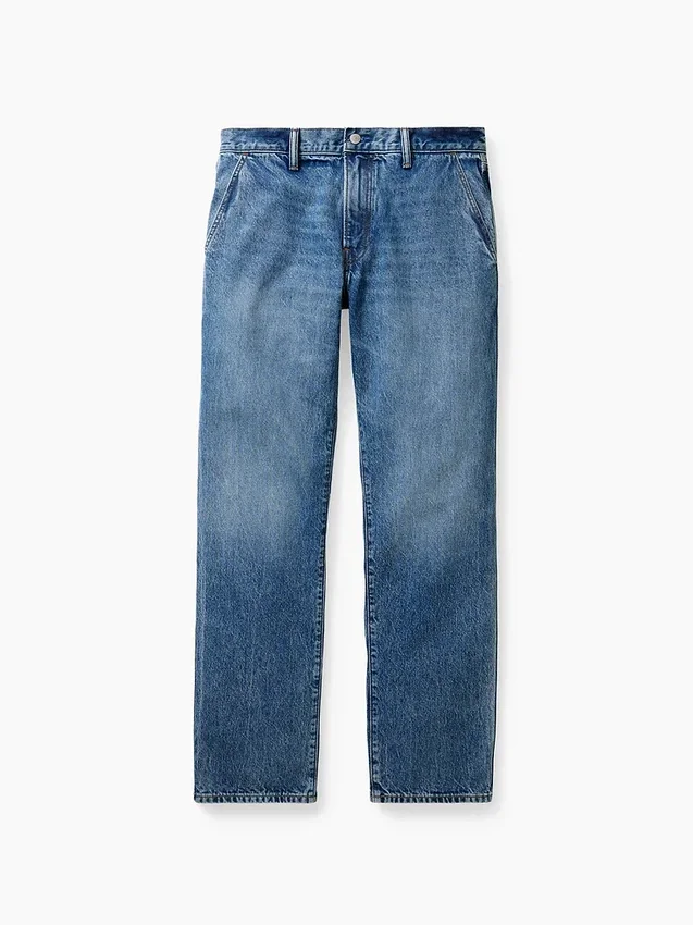 Blue Relaxed Straight Jean'ler'i Alın