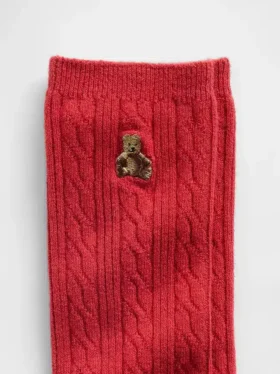 Brannan Bear Kablo Örgü Crew Çoraplar