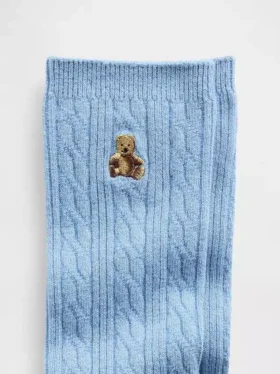 Brannan Bear Kablo Örgü Crew Çoraplar