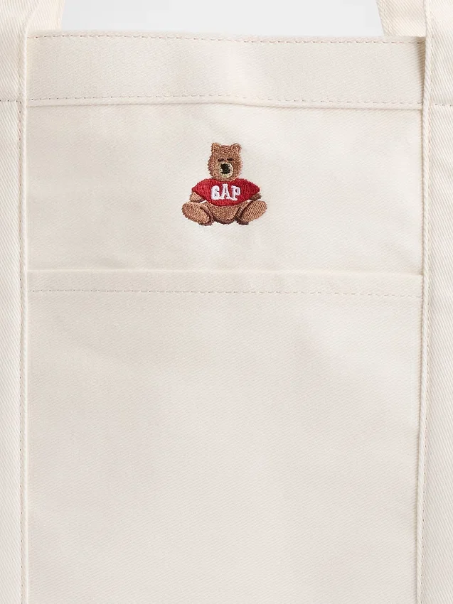 Brannan Bear Logolu Denim Tote Çanta