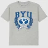 Brigham Young Üniversitesi Laurels Koyu Renkli Grafik Tişört