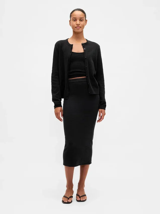 CashSoft Esnek Midi Etek