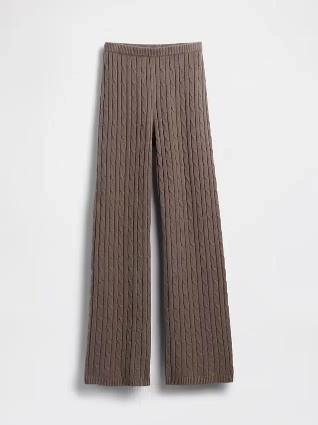CashSoft Kablo Örgü Bootcut Kazak Pantolon