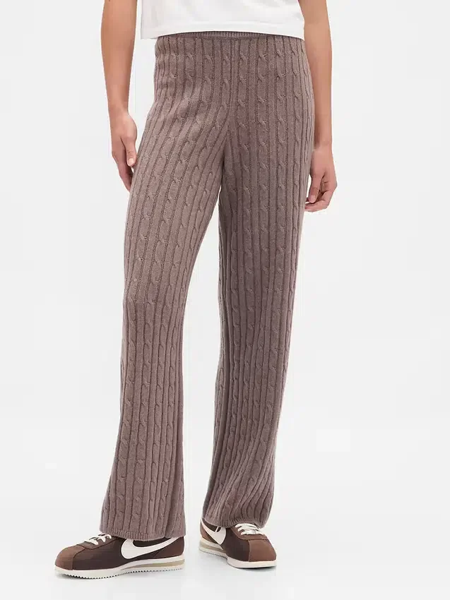 CashSoft Kablo Örgü Kazak Pantolon
