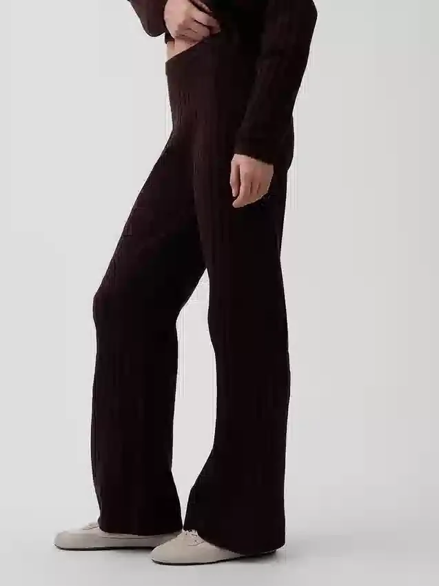 CashSoft Kablo Örgü Kazak Pantolon