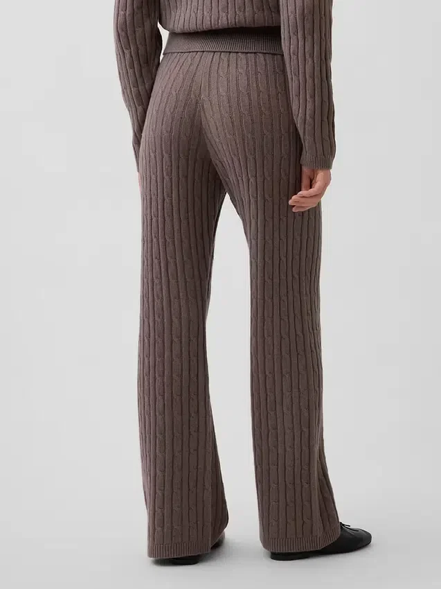 CashSoft Kablo Örgü Kazak Pantolon