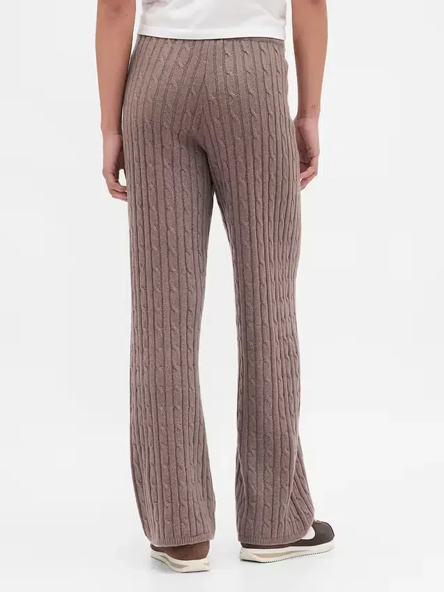 CashSoft Kablo Örgü Kazak Pantolon