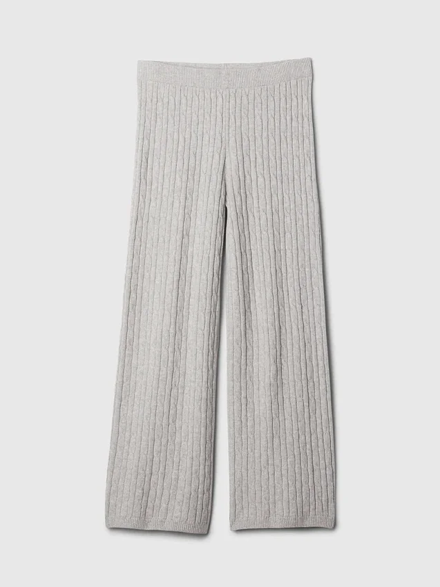 CashSoft Kablo Örgü Kazak Pantolon