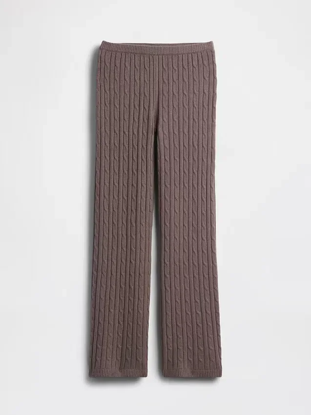 CashSoft Kablo Örgü Kazak Pantolon