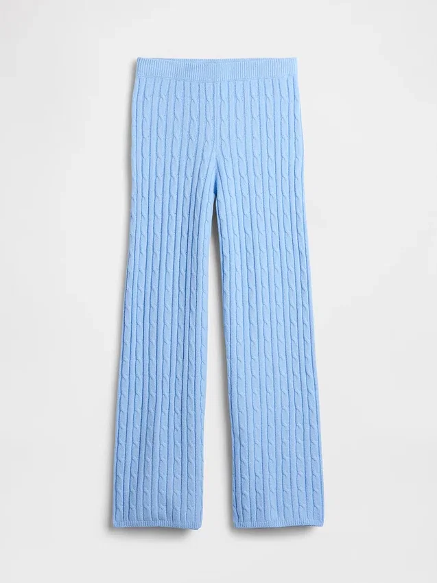 CashSoft Kablo Örgü Kazak Pantolon