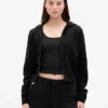 CashSoft Kazak Fermuarlı Kapüşonlu Sweatshirt