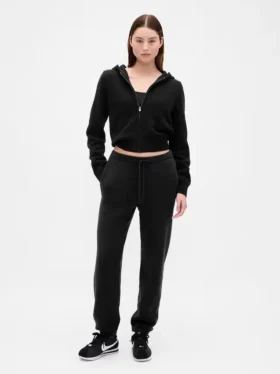 CashSoft Kazak Fermuarlı Kapüşonlu Sweatshirt