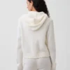 CashSoft Kazak Kısa Fermuarlı Kapüşonlu Sweatshirt