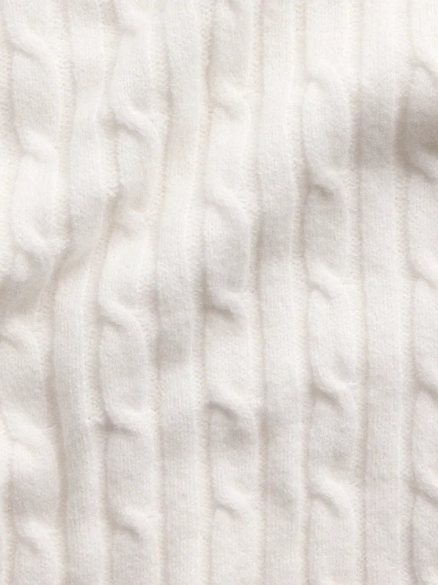 CashSoft Oversized Kablo Örgü Kazak