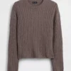 CashSoft Oversized Kablo Örgü Kazak