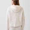 CashSoft Oversized Shaker Örgülü Fermuarlı Kapüşonlu Sweatshirt