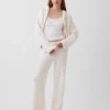 CashSoft Oversized Shaker Örgülü Fermuarlı Kapüşonlu Sweatshirt