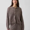CashSoft Oversized Shaker-Stitch Hırka