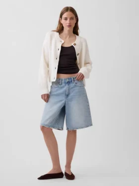 CashSoft Oversized Shaker-Stitch Hırka