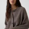 CashSoft Oversized Shaker-Stitch Hırka