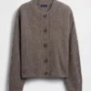 CashSoft Oversized Shaker-Stitch Hırka